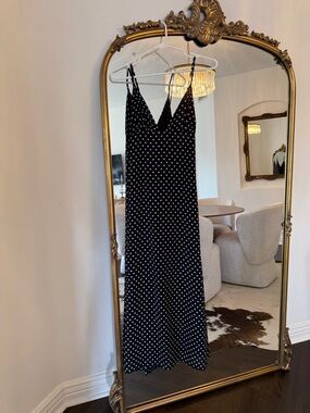 Women’s Black Polka Dot Slip Dress